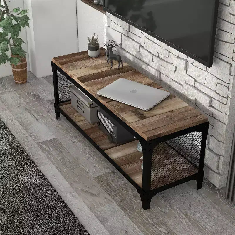 Meuble TV pour téléviseurs jusqu'à 55" avec étagères ouvertes