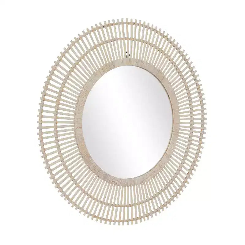 Miroir mural rond Bambou Starburst 37"