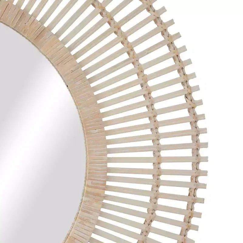 Miroir mural rond Bambou Starburst 37"