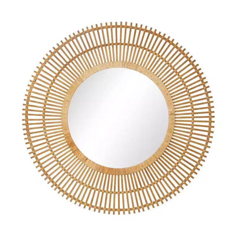 Miroir mural rond Bambou Starburst 37"