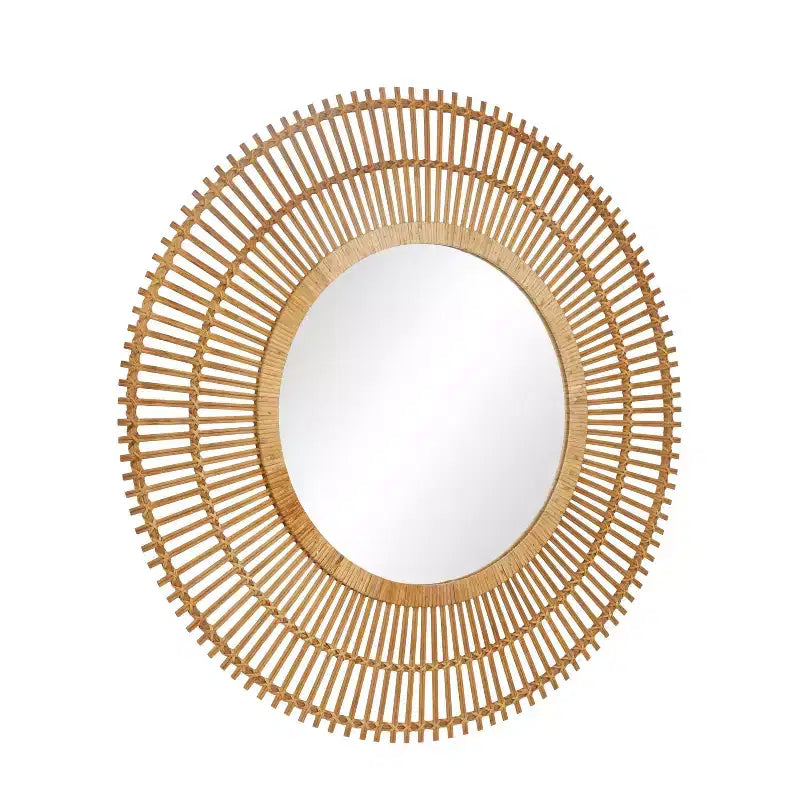 Miroir mural rond Bambou Starburst 37"