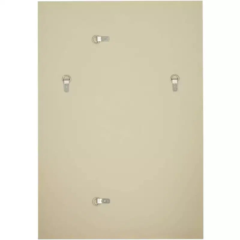 Miroir mural de courtoisie rectangulaire Cadre perlé couleur champagne Bord biseauté 27" de large