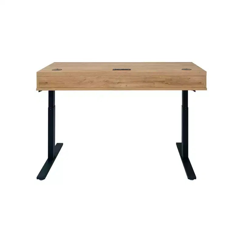 Bureau de travail assis/debout électronique en bois laminé moderne