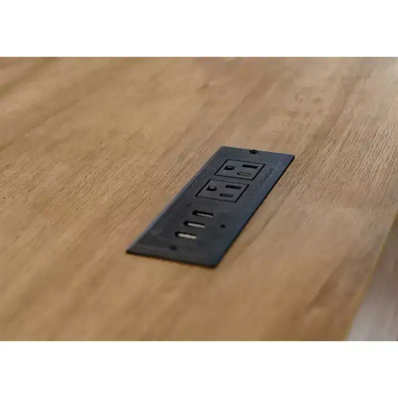 Bureau de travail assis/debout électronique en bois laminé moderne