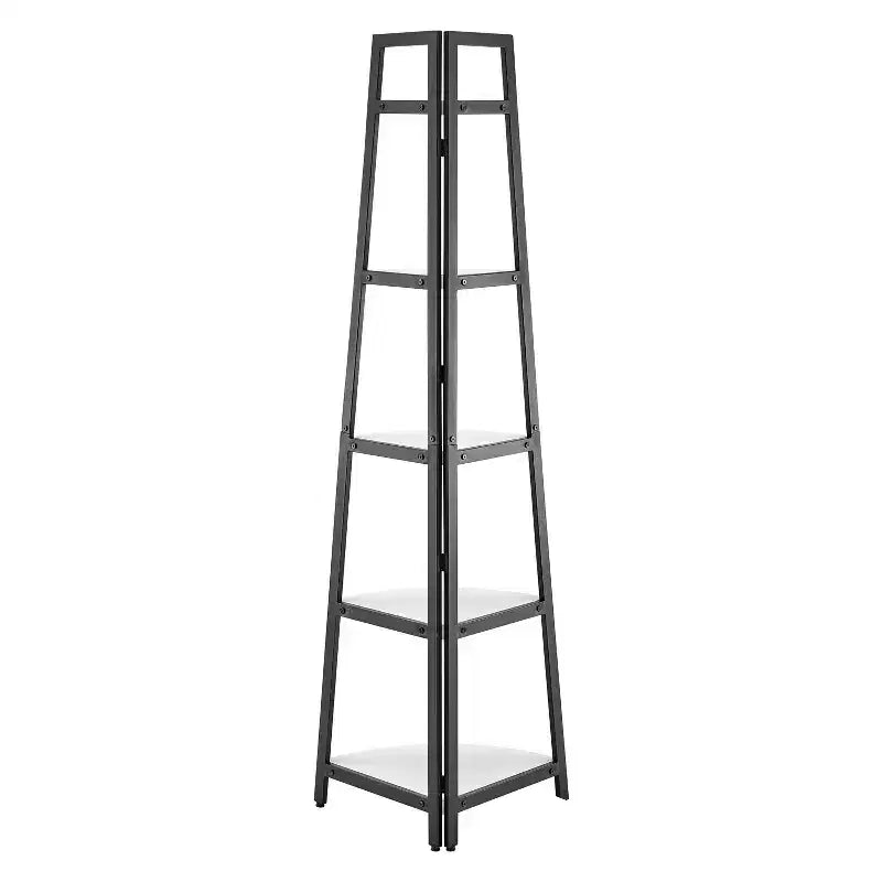 Étagère d'angle pyramidale à 5 niveaux autoportante 70
