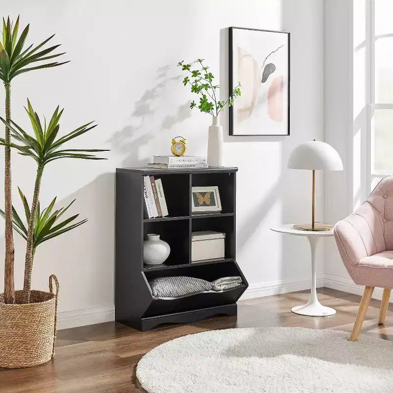Meuble de rangement ouvert à 5 compartiments