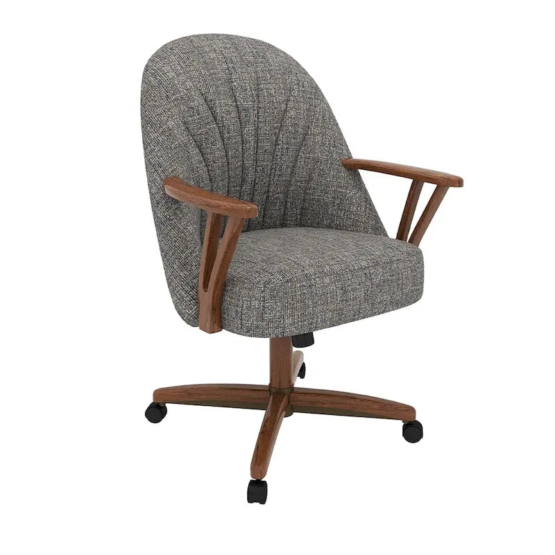 Chaise de salle à manger Caster, finition noyer
