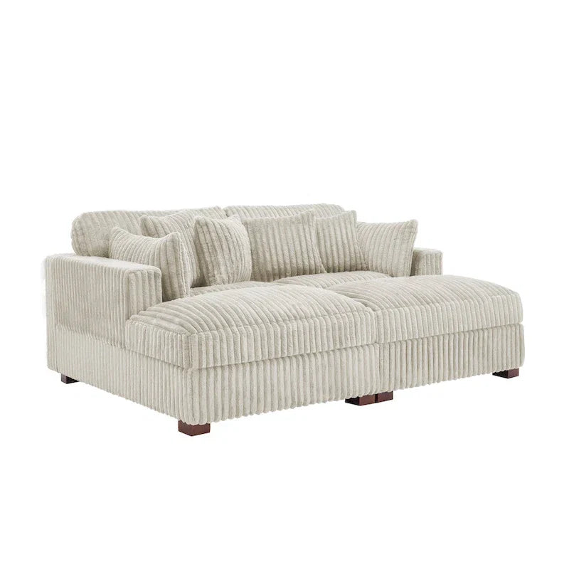 Canapé modulable en tissu pour salon et chambre à coucher