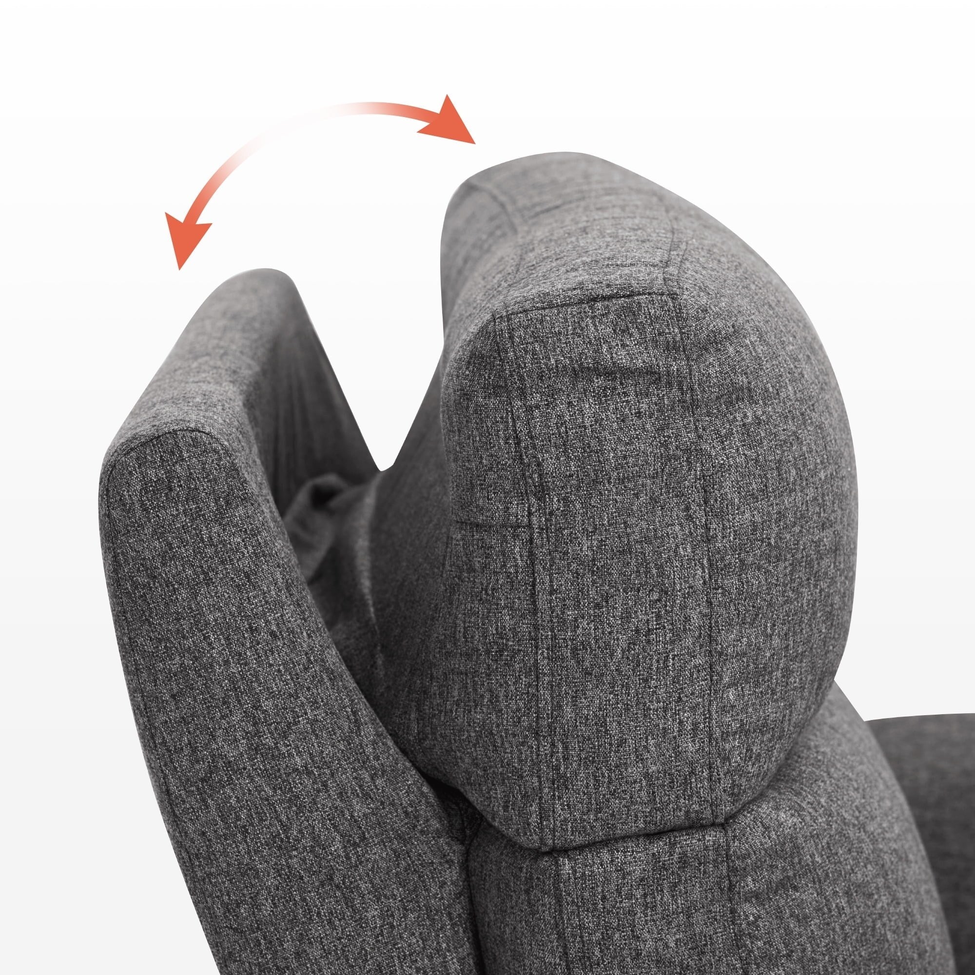 Canapé inclinable électrique MCombo 60,2 po avec massage et double chauffage, appuie-tête réglable, ports USB et Type C, tissu