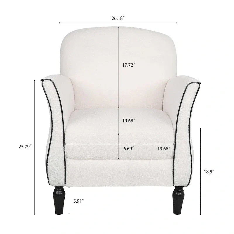 Fauteuils d'appoint modernes pour le salon