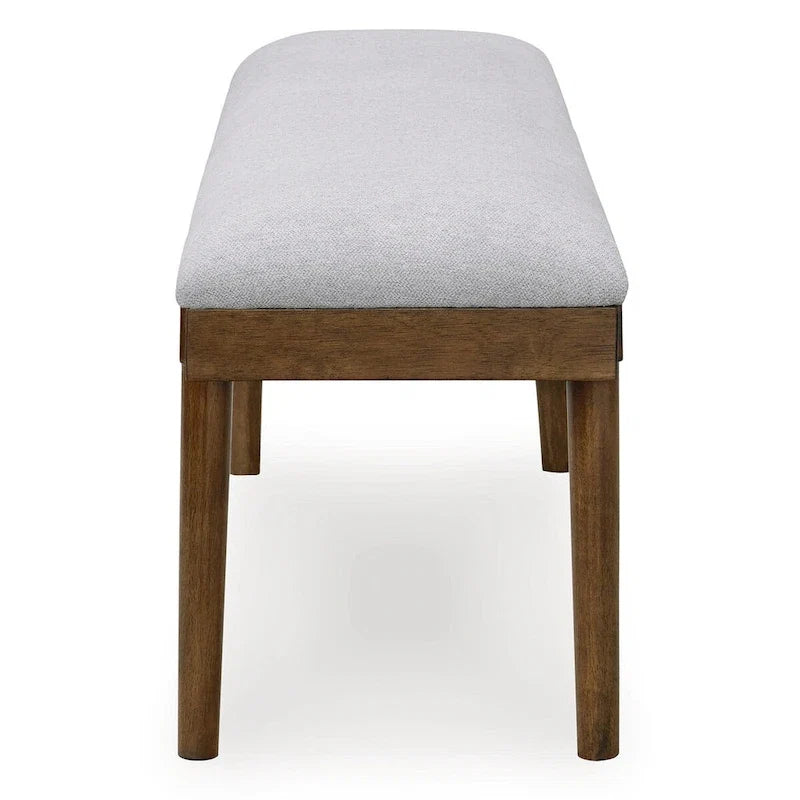Signature Design by Ashley Lyncott Gris/Marron 59 Banc de salle à manger rembourré - 59.25 L x 15.13 P x 19.75 H