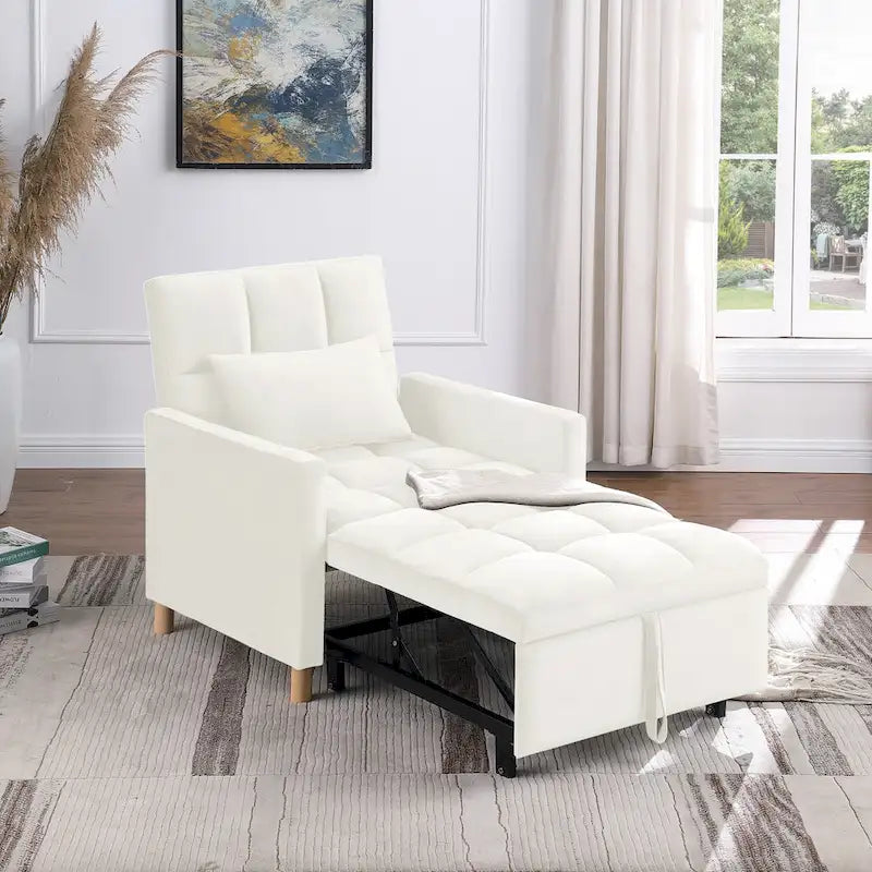 Fauteuil Lit Convertible 3 en 1, Noir