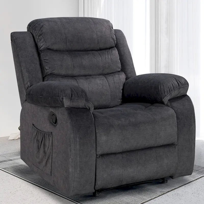 Fauteuil inclinable moelleux avec fonctions massage et chaleur
